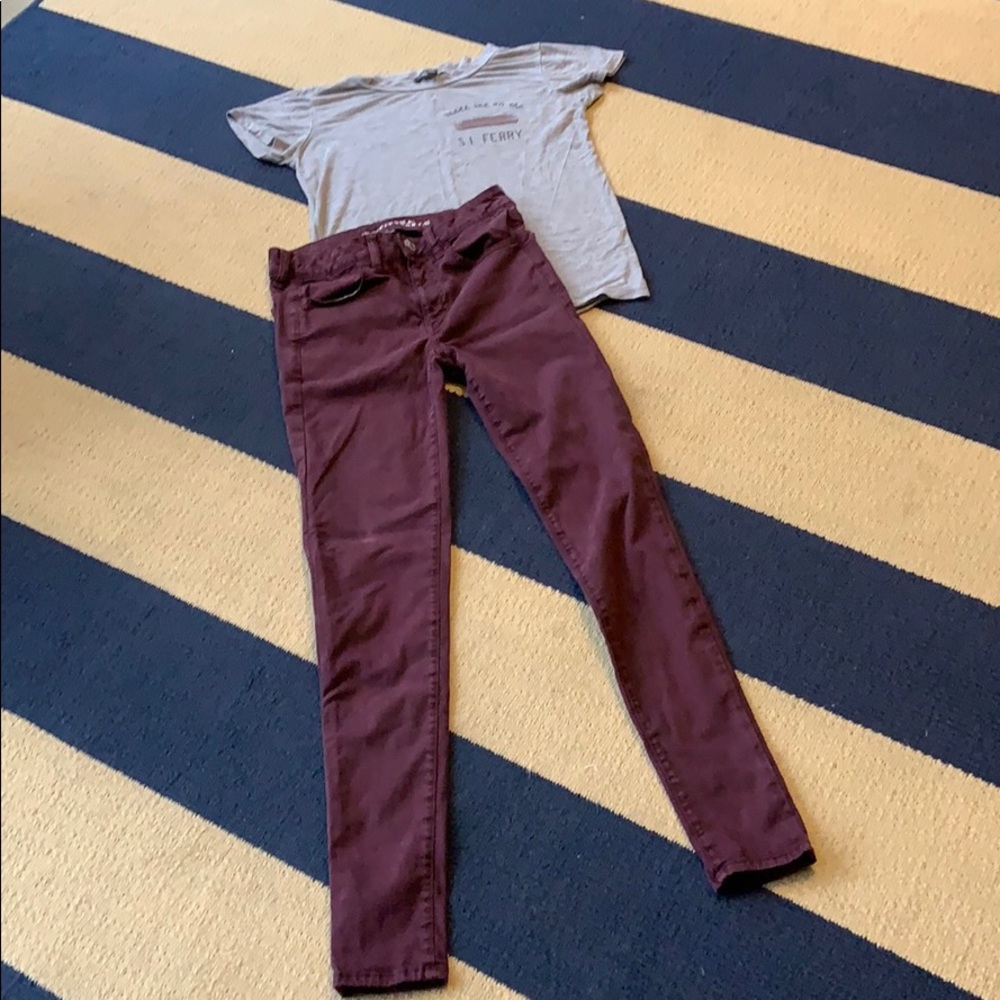 American Eagle super stretch skinny’s 2 long